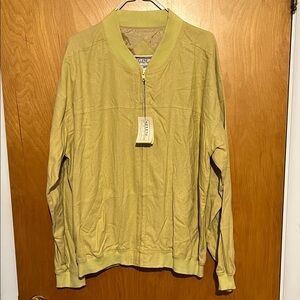 Vintage Silk Selene Sport Men's Yellow Zip-Up Jacket